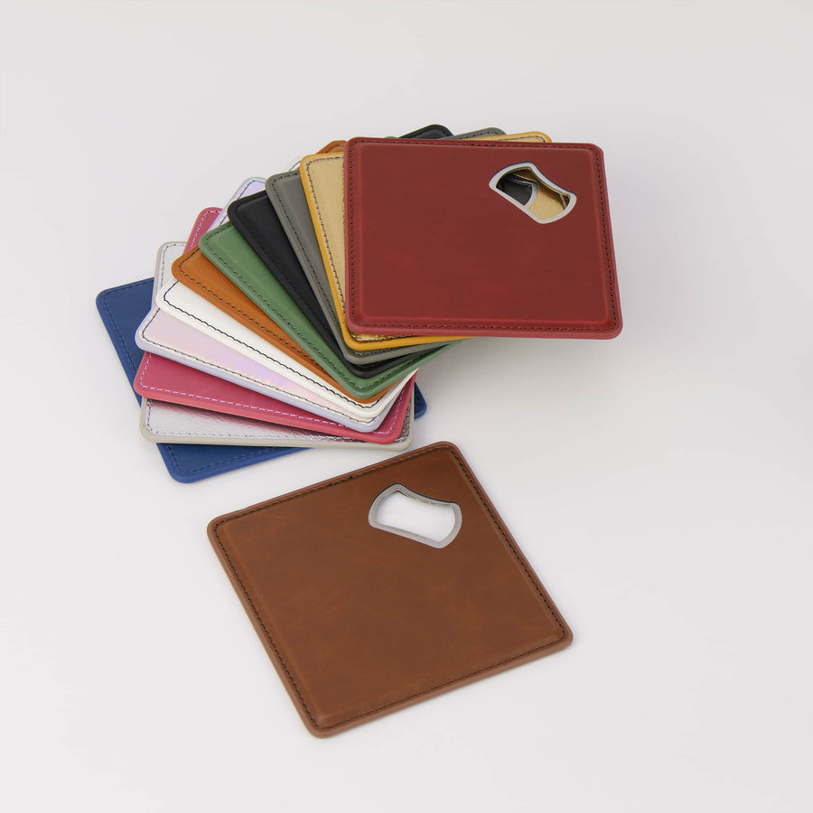 Personalized UV-Printed Bottle Opener Coaster